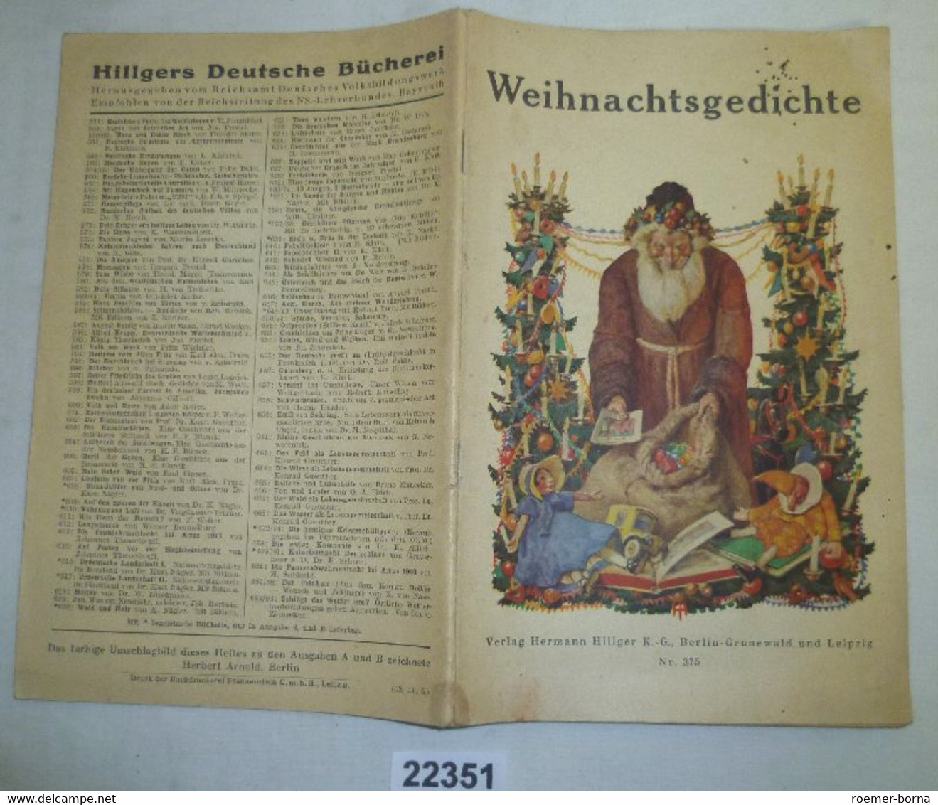 Weihnachtsgedichte (Hilgers Deutsche Bücherei Nr. 375) - Poésie & Essais