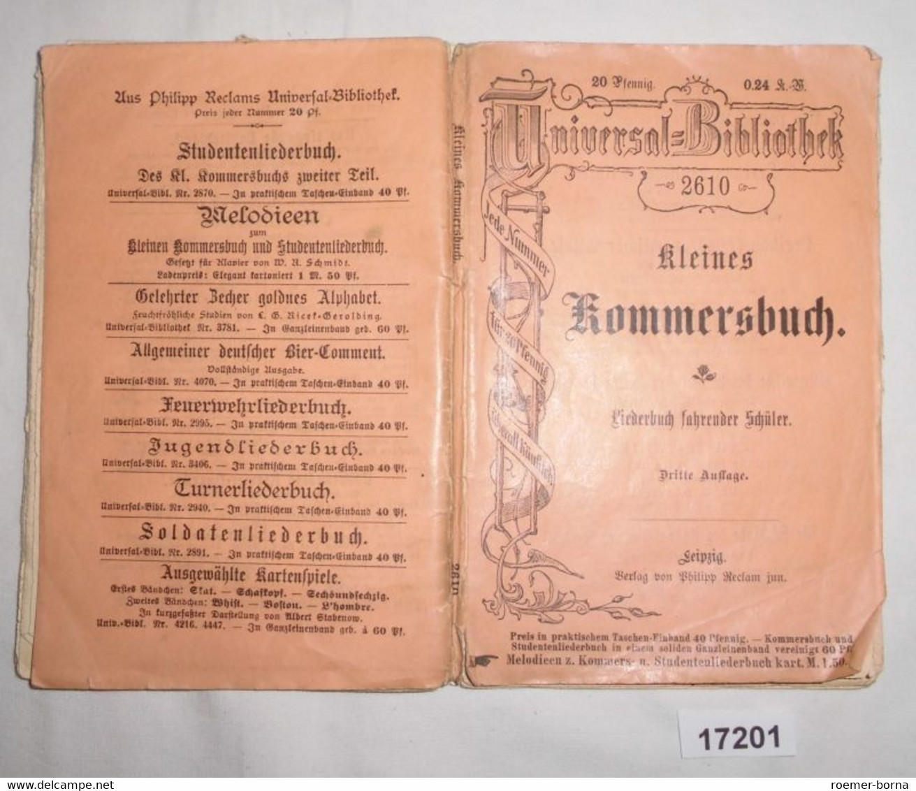 Kleines Kommersbuch - Lieder Fahrender Schüler - Poems & Essays