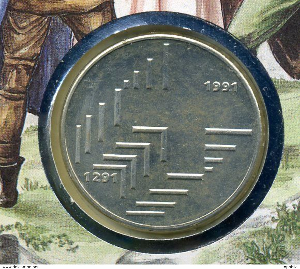 1991 Schweiz Numisbrief 700 Jahre Eidgenossenschaft Rütlischwur Mit 20 Sfr Silbermünze Confoederatio Helvetica - Herdenking