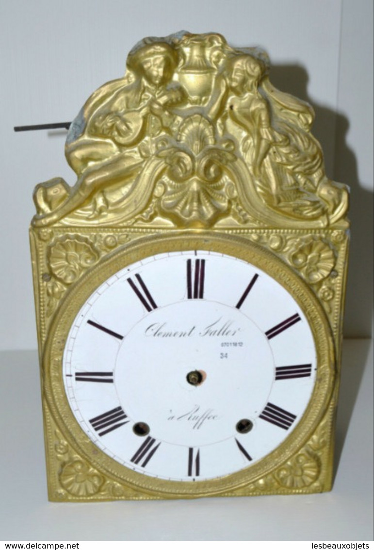 MOUVEMENT HORLOGE COMTOISE 8J XIXe Fonction Réveil Sans Cloche Réf.07011612 - 34 COLLECTION DECO PENDULE ANCIENNE - Horloges