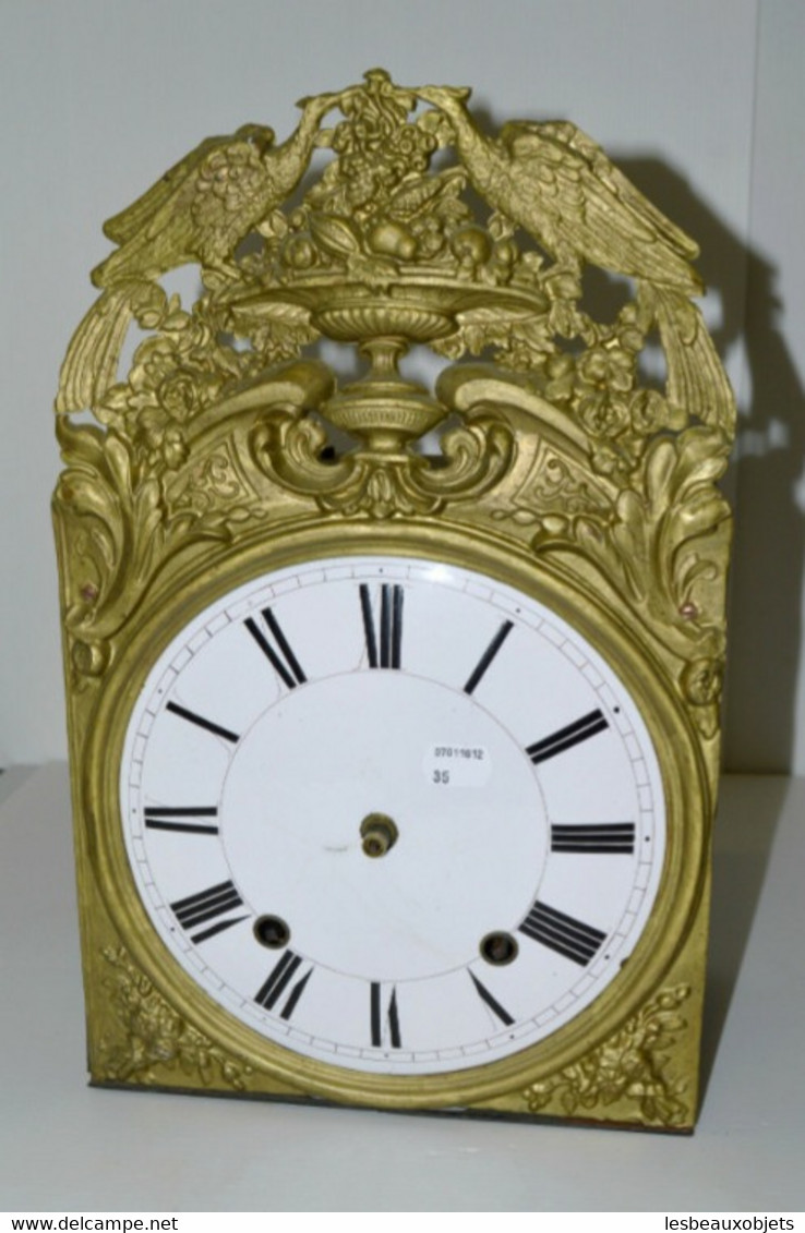 MOUVEMENT HORLOGE COMTOISE 8J XIXe sonnerie GONG sans cloche Réf.07011612 - 35 COLLECTION DECO PENDULE ANCIENNE