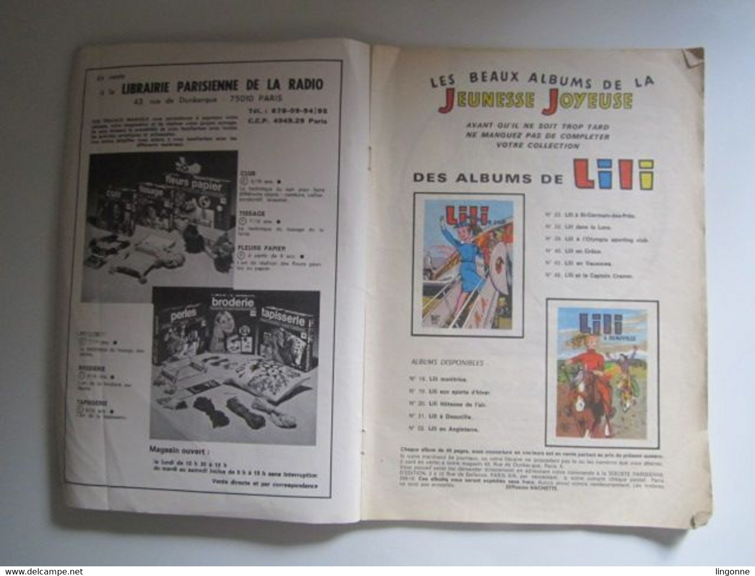 BD SOUPLE Magazine Ancien Lili à Deauville 1976 Albums Jeunesse Joyeuse Numéro 21 (en L'état) - Lili L'Espiègle