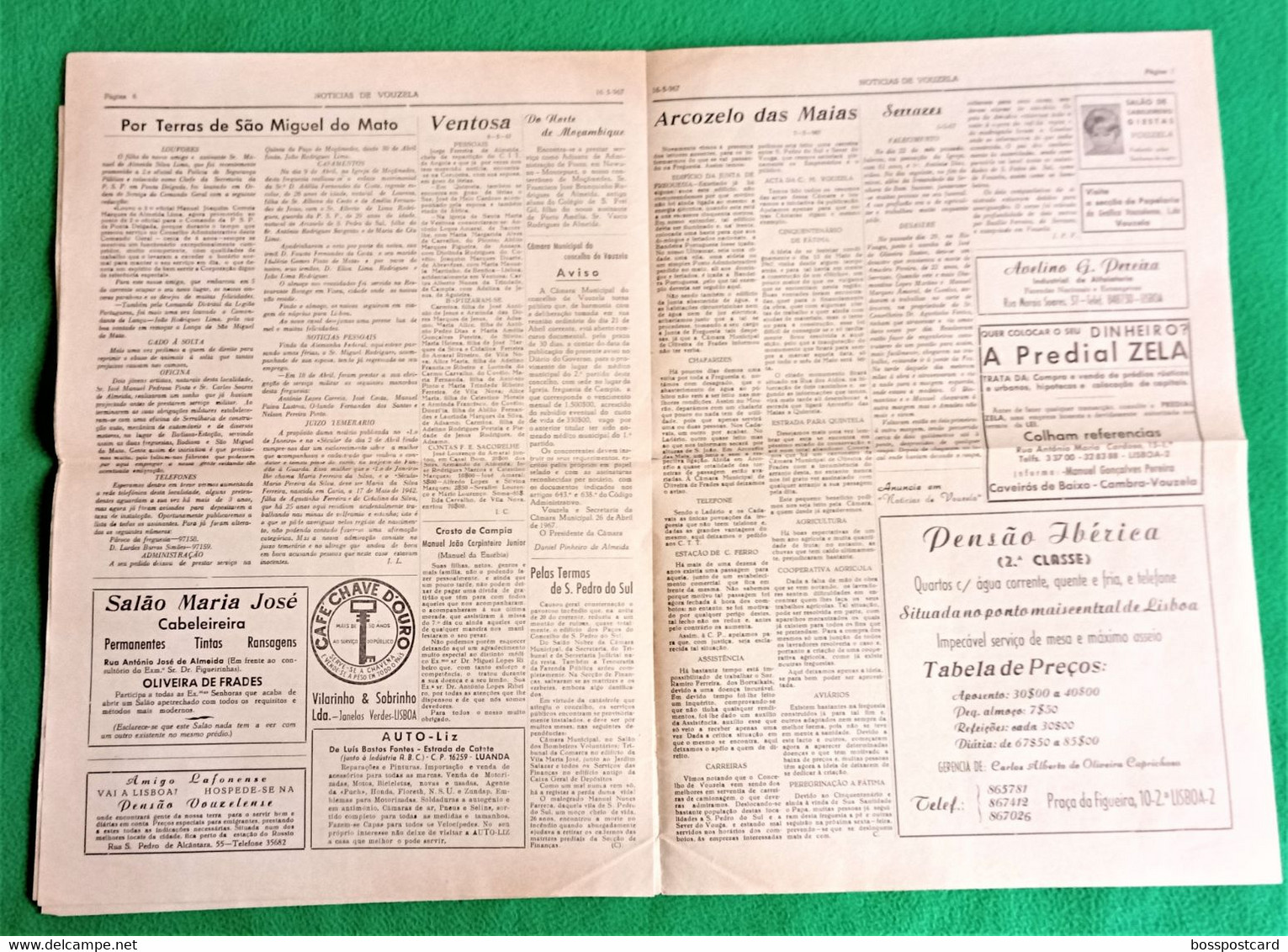 Vouzela - Jornal Notícias De Vouzela Nº 10, 16 De Maio De 1967 - Imprensa. Viseu. Portugal. - Informaciones Generales