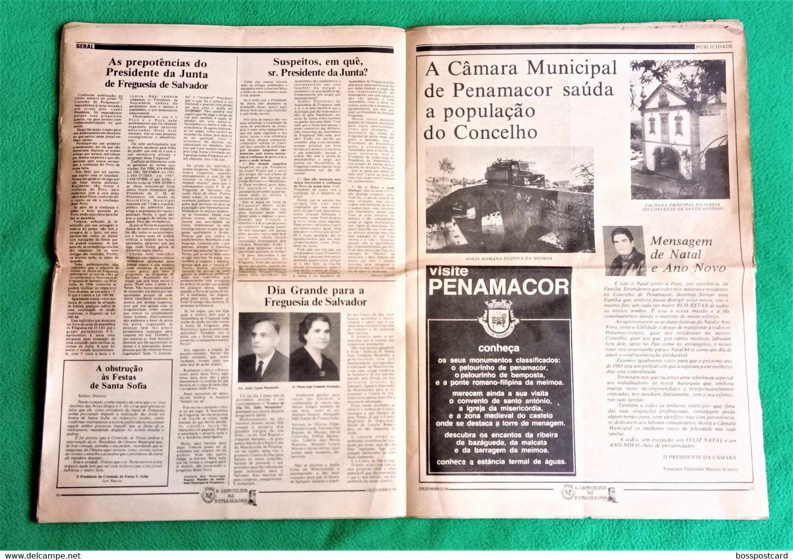 Penamacor - Jornal O Concelho De Penamacor Nº 45, 31 De Dezembro De 1984 - Imprensa. Castelo Branco. Portugal. - General Issues