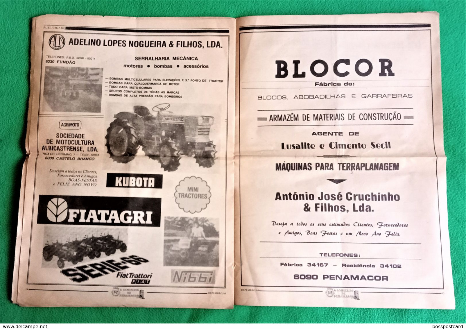 Penamacor - Jornal O Concelho de Penamacor Nº 45, 31 de Dezembro de 1984 - Imprensa. Castelo Branco. Portugal.