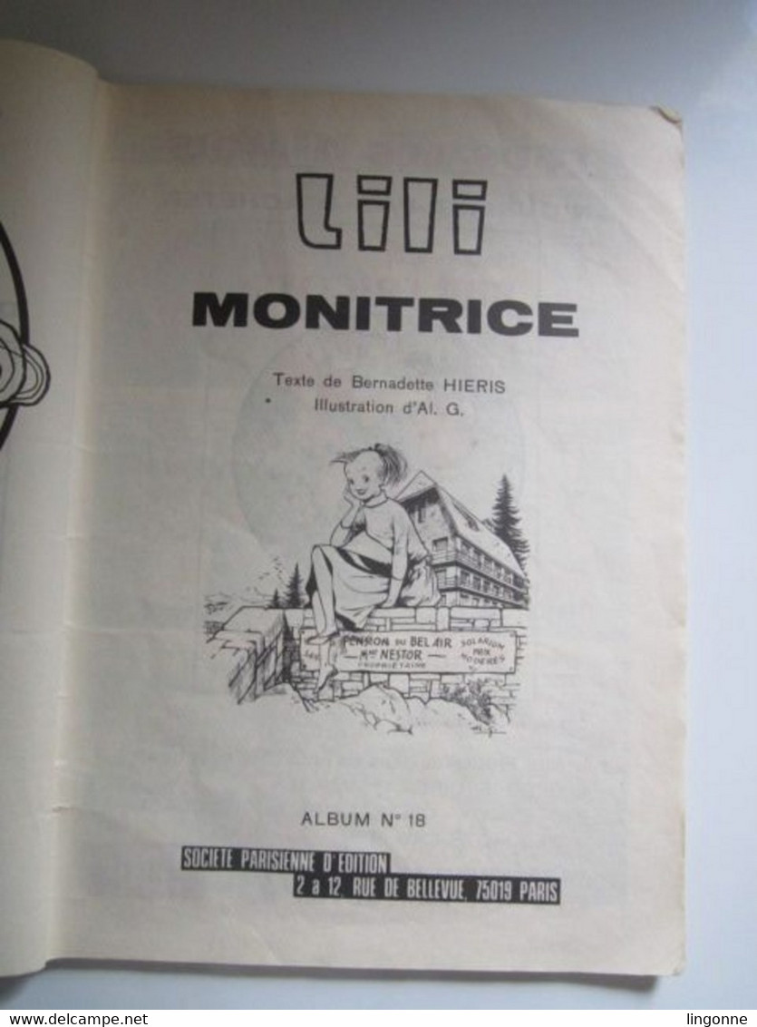 BD SOUPLE Magazine Ancien Lili Monitrice 1974 Albums Jeunesse Joyeuse Numéro 18 (en L'état) - Lili L'Espiègle