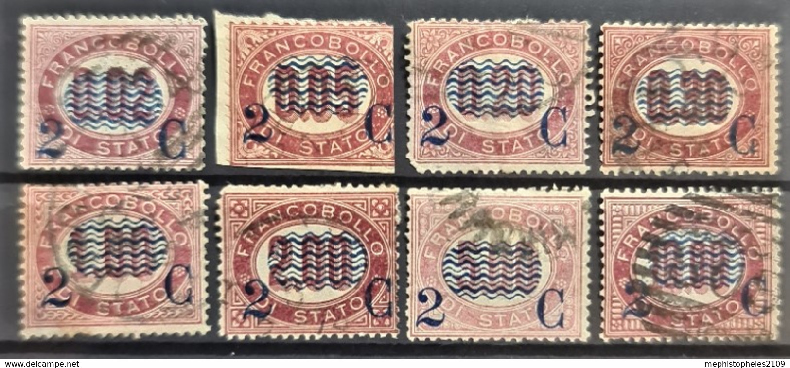 ITALY / ITALIA 1878 - Canceled - Sc# 37-44 - Complete Set! - Oblitérés