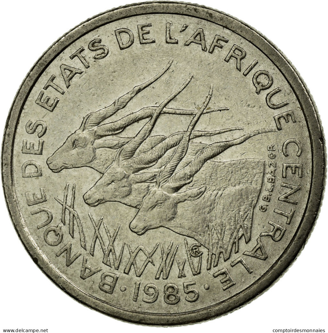 Monnaie, États De L'Afrique Centrale, 50 Francs, 1985, Paris, TTB, Nickel - Cameroon