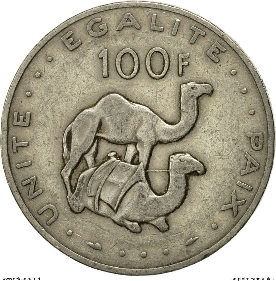 Monnaie, Djibouti, 100 Francs, 1991, Paris, TTB, Copper-nickel, KM:26 - Djibouti