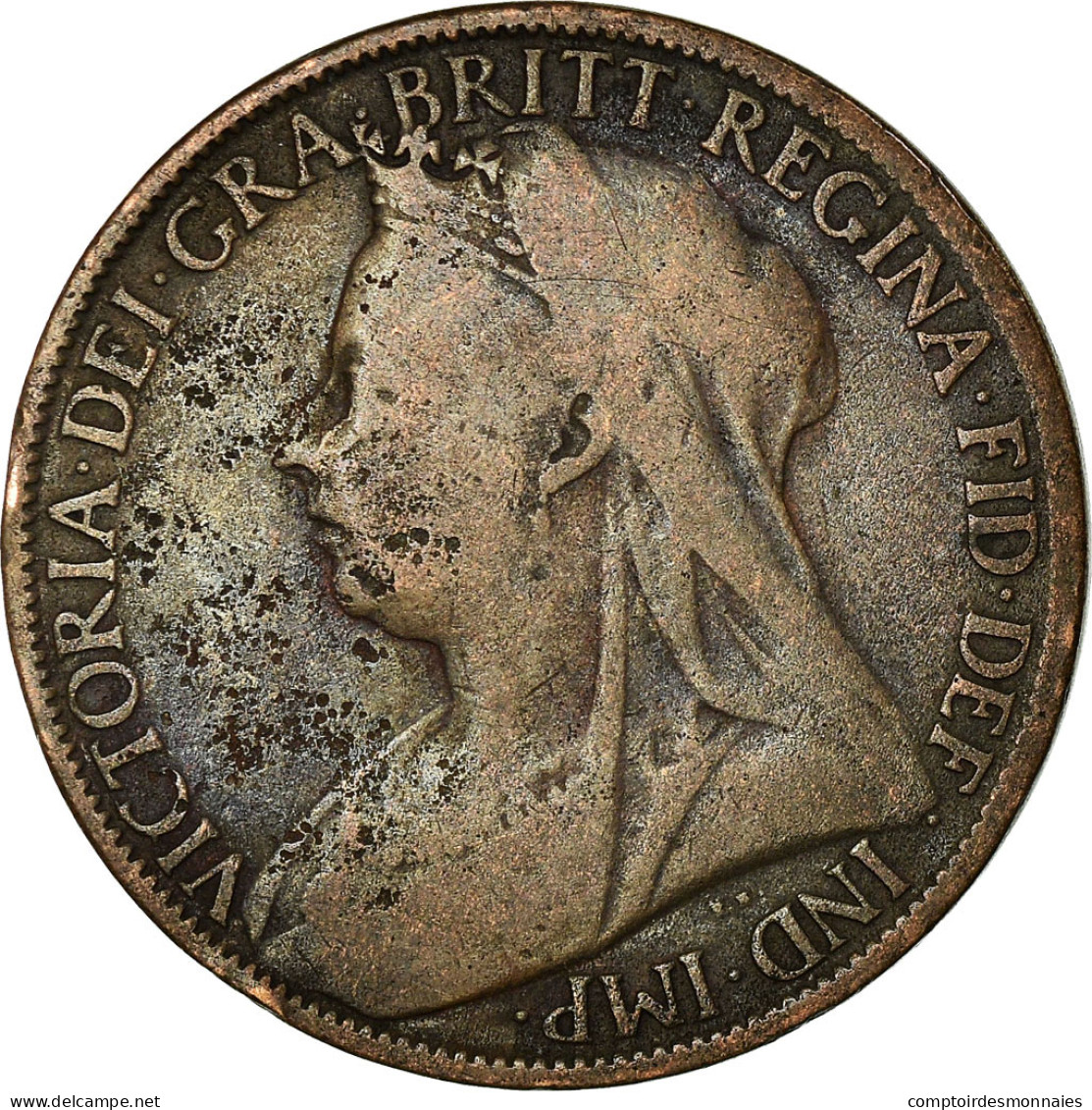 Monnaie, Grande-Bretagne, Victoria, Penny, 1897, TB+, Bronze, KM:790 - D. 1 Penny