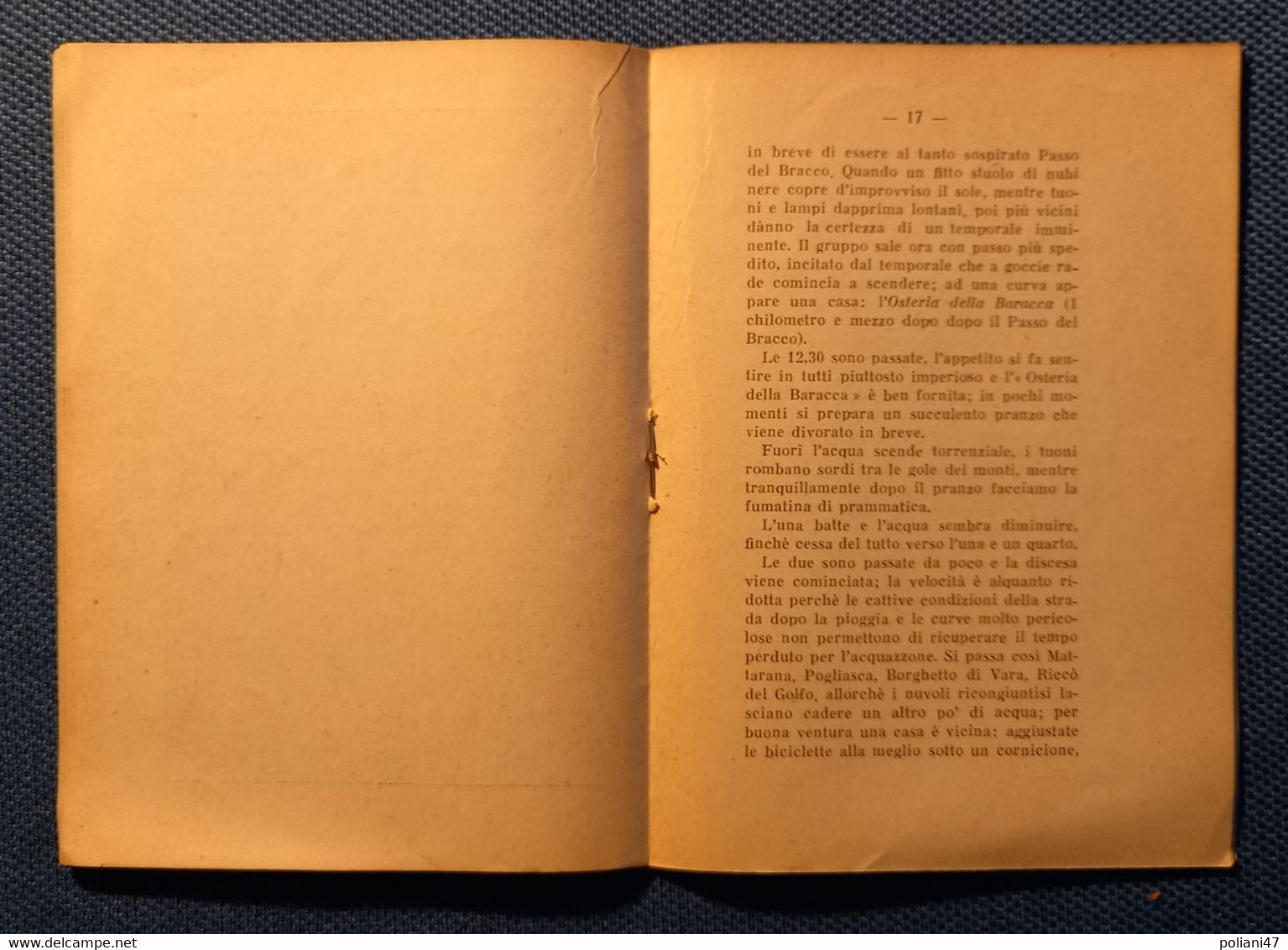 0528 "DA TORINO A ROMA IN BICICLETTA....- LA CICLISTA VALDOCCO NEL 1928 IN GITA COLL'ORATORIO VALSALICE..." OPUSCOLO