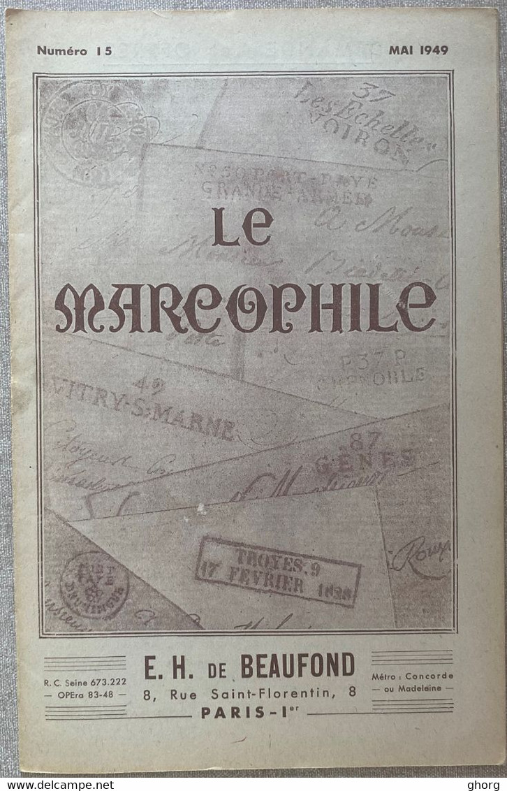 Le Marcophile Numéro 15 De E.H. De Beaufond - Französisch