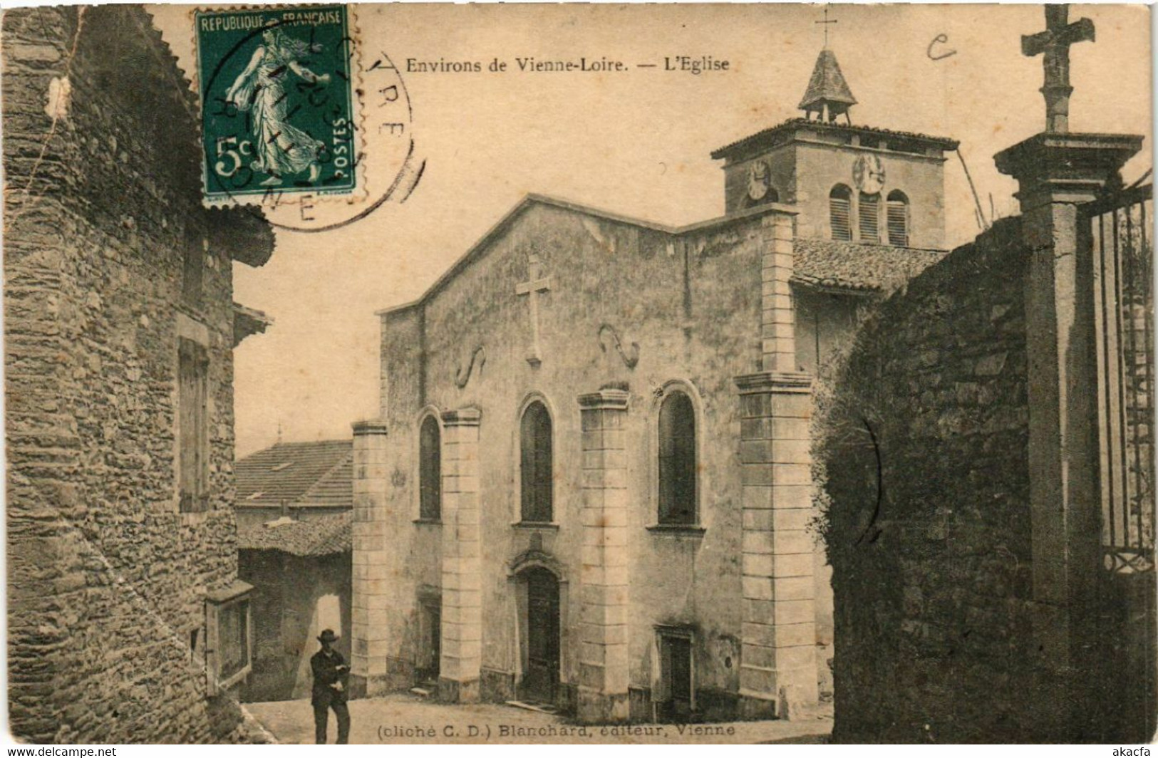 CPA AK Env. De VIENNE-LOIRE L'Église (462060) - Loire Sur Rhone