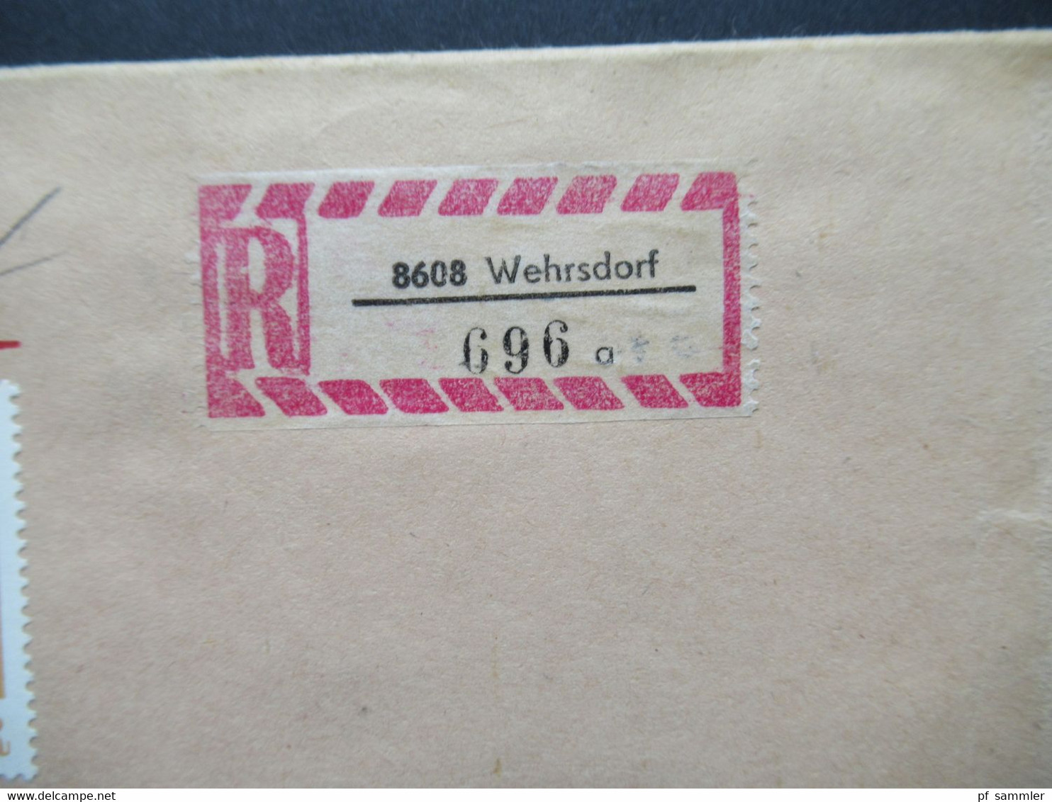 DDR 1977 Einschreiben Mit Rückschein R-Zettel 8608 Wehtrsdorf Nach Berlin - Covers & Documents