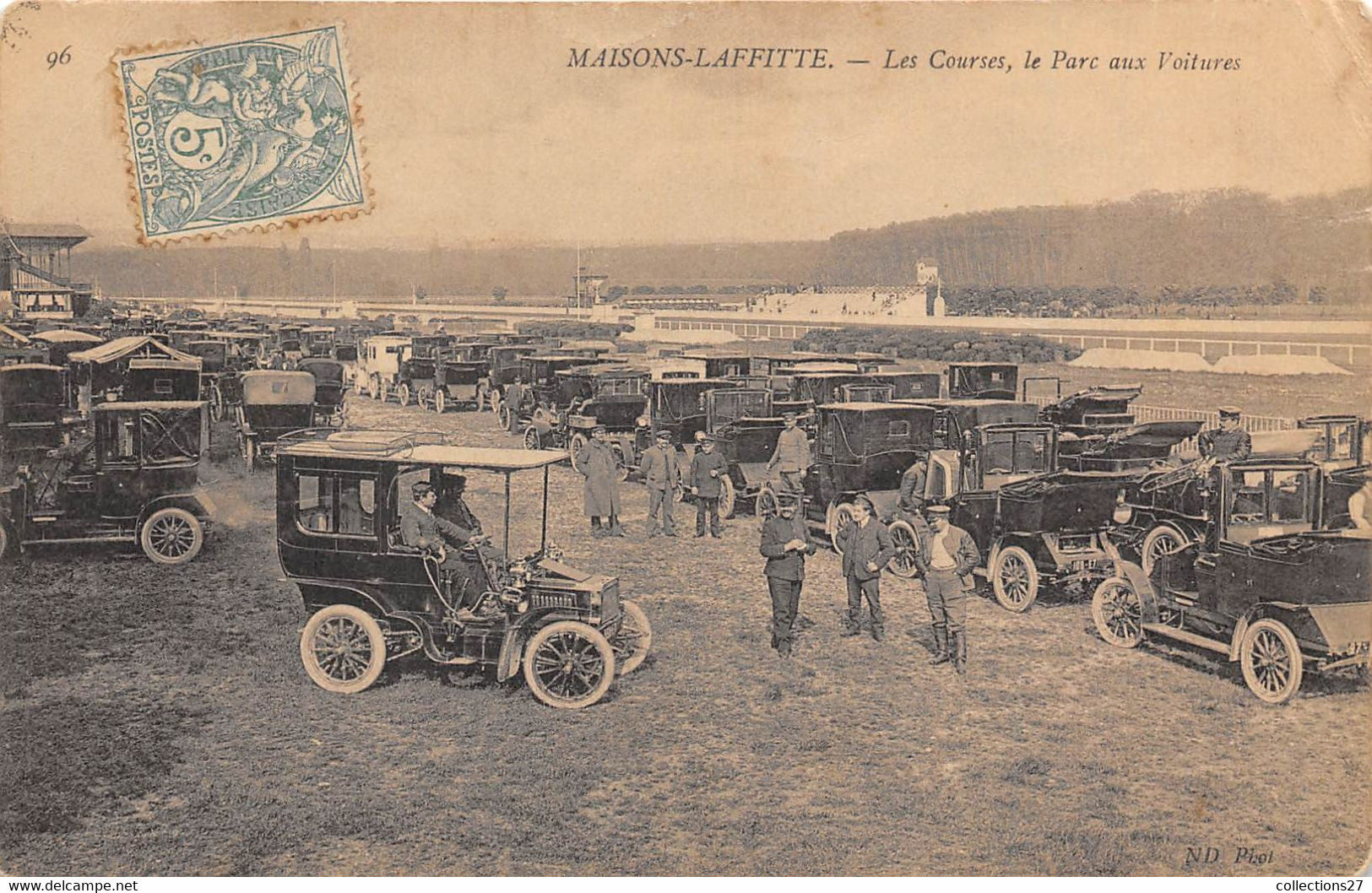 78-MAISON-LAFFITTE- LES COURSE LE PARC AUX VOITURES - Maisons-Laffitte