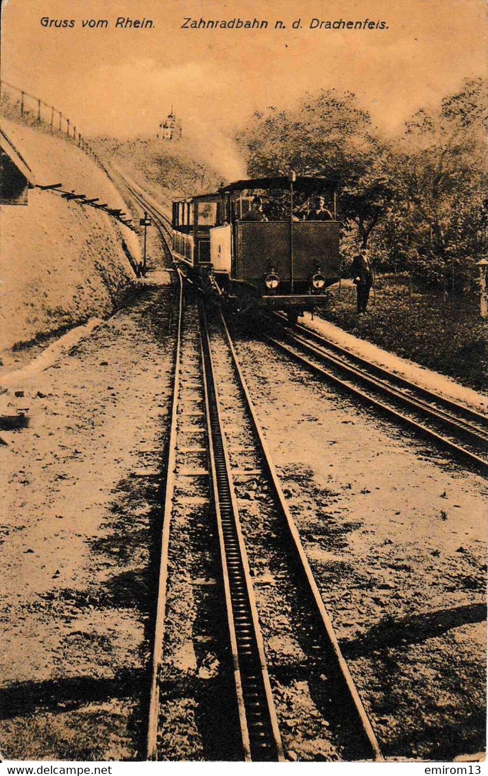 Gruss Vom Rhein Zahnradbahn N. D. Drachenfels Tram - Drachenfels