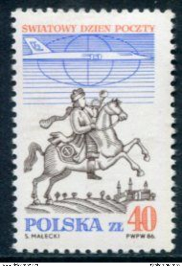 POLAND 1986 World Post Day MNH / **.  Michel 3051 - Nuevos