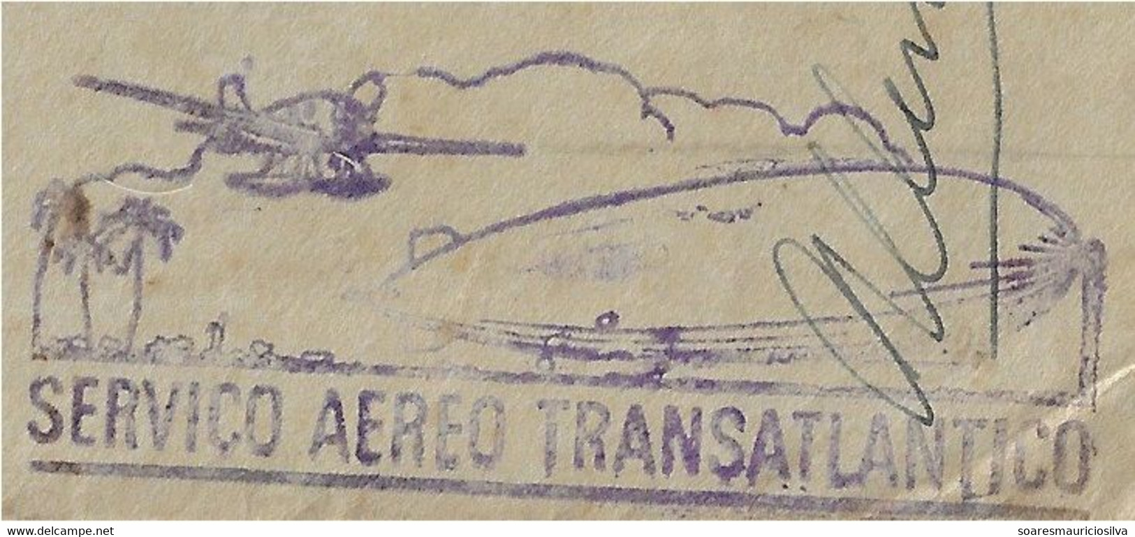 Brazil 1932 Airmail Condor Graf Zeppelin Cover From Santos To Hamburg Germany LZ-127 Friedrichshafen Flight To Berlin - Aéreo (empresas Privadas)