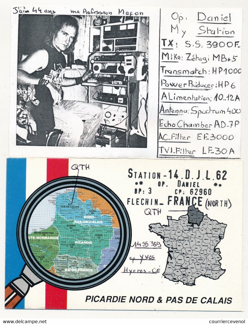 FRANCE - Carte Radio-amateur - FRANCE / FLECHIN - 14 DJL 42 - 1993 - Radio-amateur