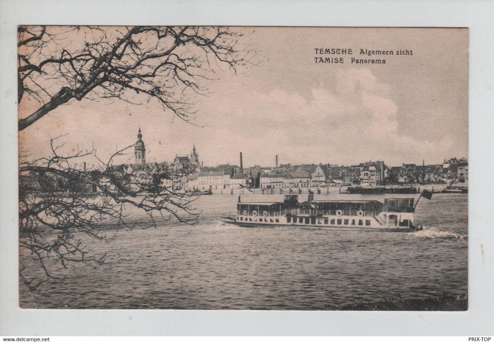 REF4796/ CP-PK Temsche (Temse) Algemeen Zicht - Tamise Panorama  Boten C. Temsche-Tamise 1924 > Anvers - Temse