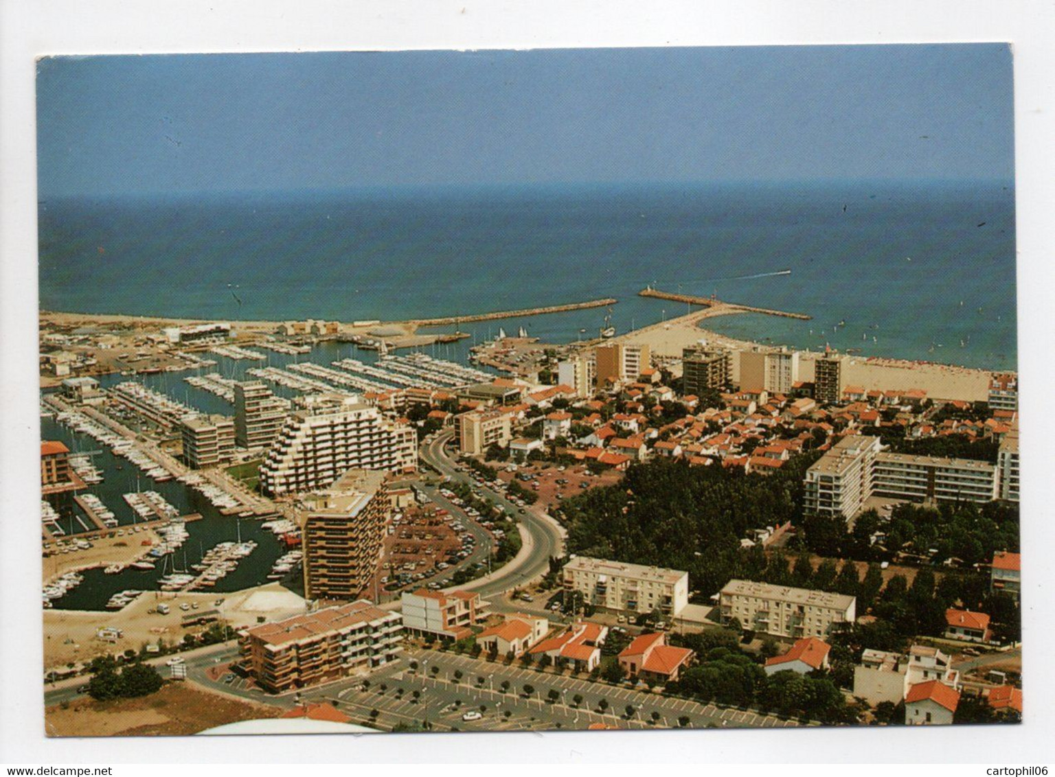 - CPM CANET PLAGE (66) - Vue Aérienne Du Port 1986 - Edition DINO 7473 - - Canet Plage