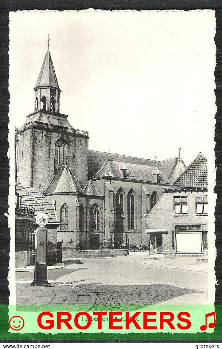 TUBBERGEN R.K.kerk Caltex Benzinepomp  Ca 1935? - Tubbergen