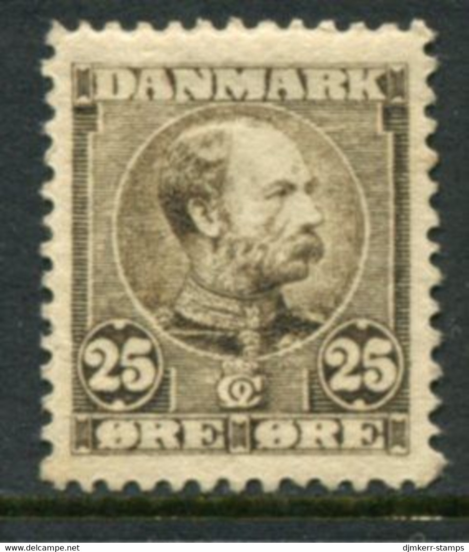 DENMARK 1905 Christian IX Definitive 25 Øre  LHM / * . Michel 50; SG 106 - Unused Stamps