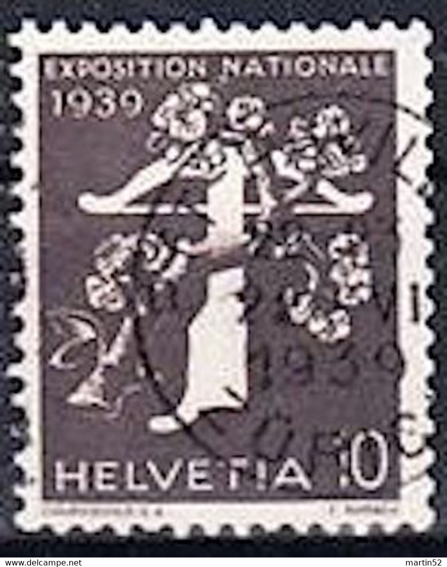 Schweiz Suisse 1939: "EXPOSITION" MIT NUMMER N3520 Zu 233yR.01 Mi 349yR Mit Voll-o ZÜRICH 22.VI.1939 PTT (Zu CHF 45.00) - Coil Stamps