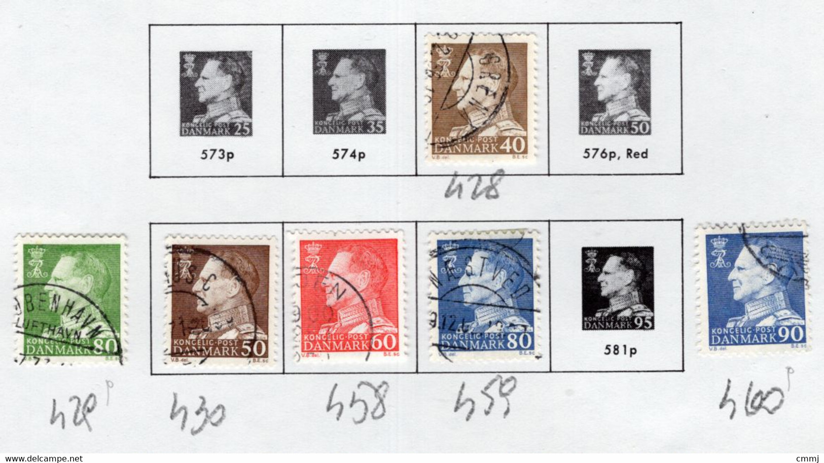 1965/1967 -  DANIMARCA - DENMARK - Mi. Nr. 428+429+430+458+459+460 - Used -  (Z0304..39) - Other & Unclassified