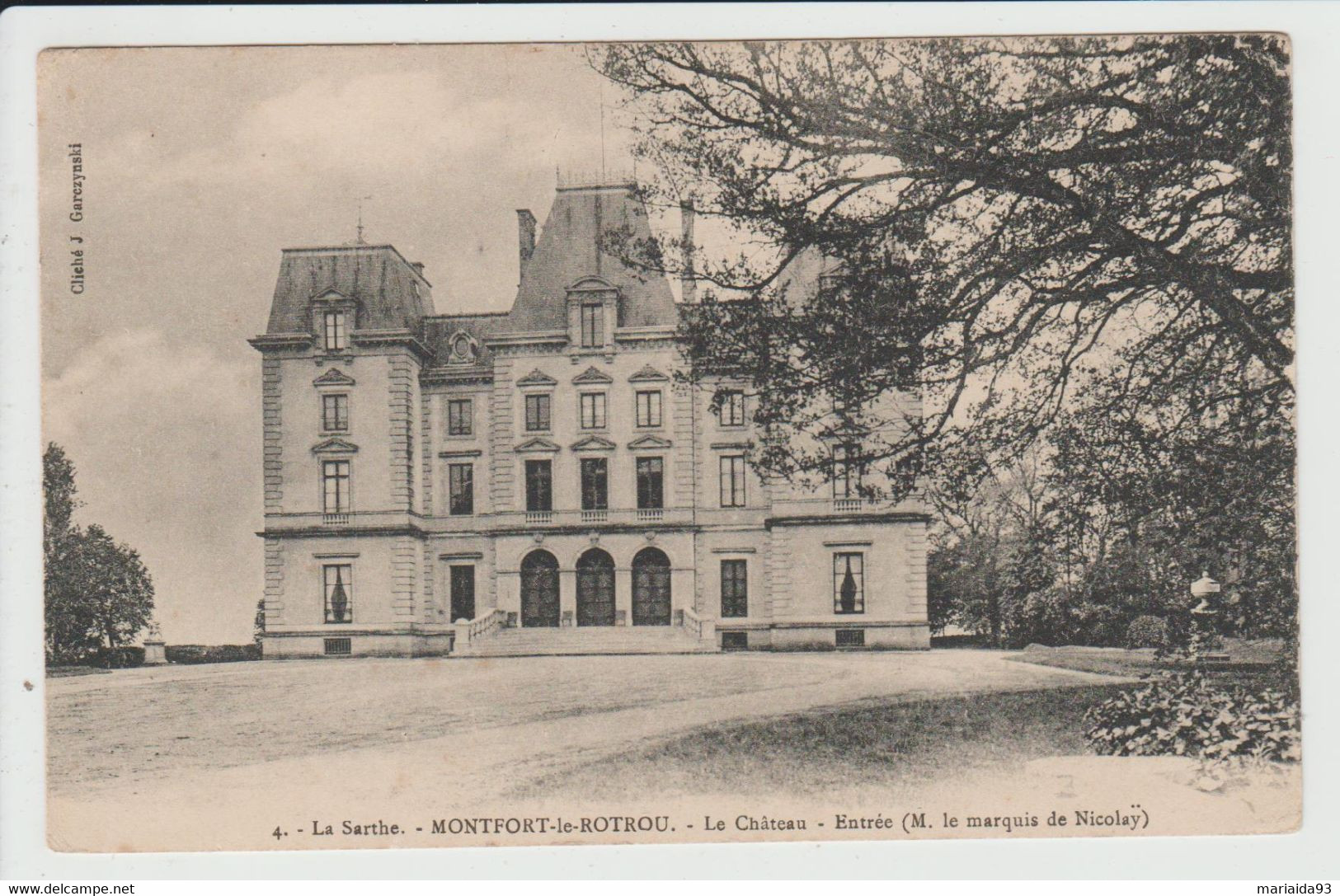 MONTFORT LE GESNOIS OU LE ROTROU - SARTHE - LE CHATEAU - ENTREE - Montfort Le Gesnois