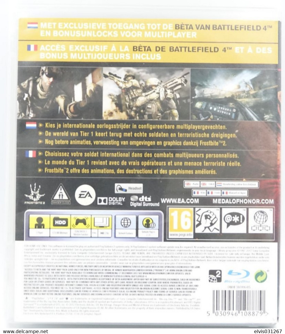 SONY PLAYSTATION THREE PS3 : MEDAL OF HONOR WARFIGHTER - ELECTRONIC ARTS - PS3