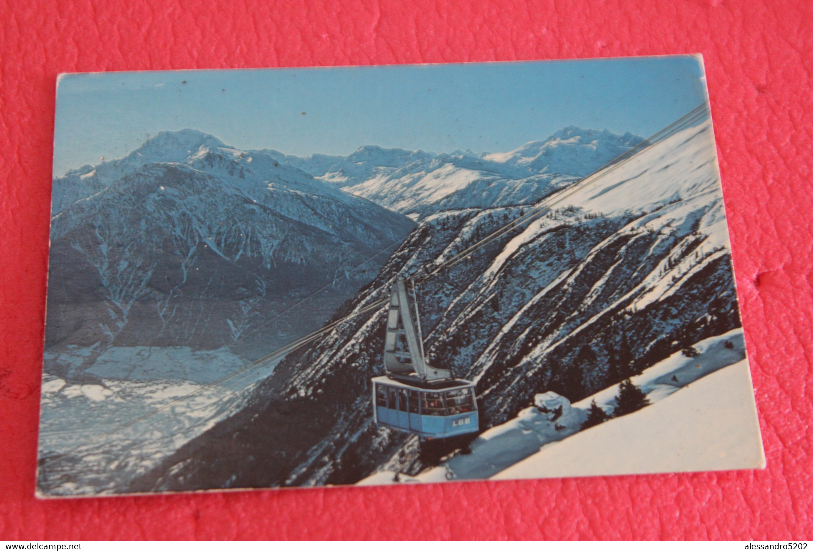 Valais Blatten Belalp Bahn Funivia 1978 - Blatten