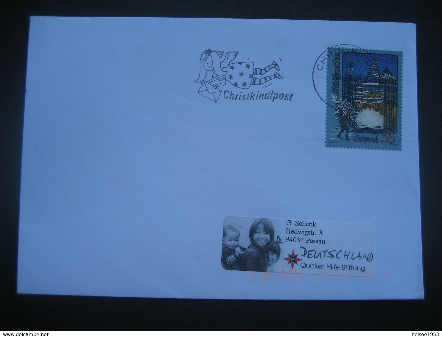 Österreich- Christkindl 21.12.2004, Bedarfs-Brief Mit Maschinenstempel Gelaufen Nach Passau - Briefe U. Dokumente