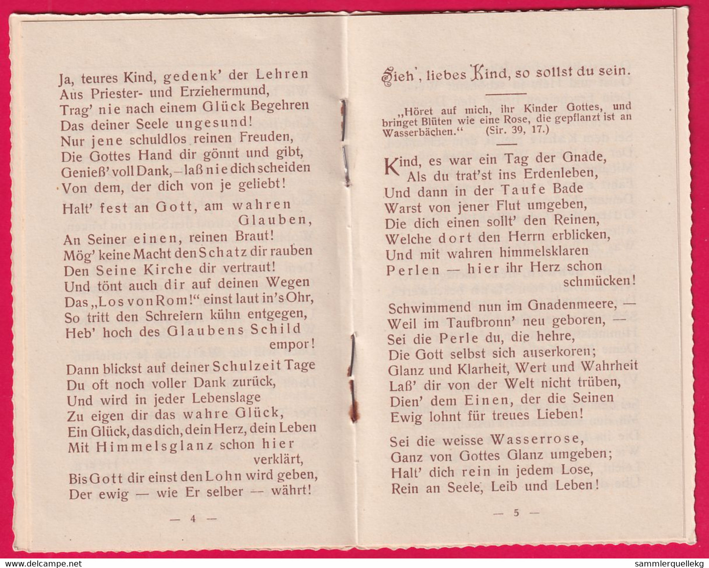 Prägekarte Aufklappbare Um 1910, Ein Abschiedswort Beim Austritt Aus Der Schule - Otros & Sin Clasificación