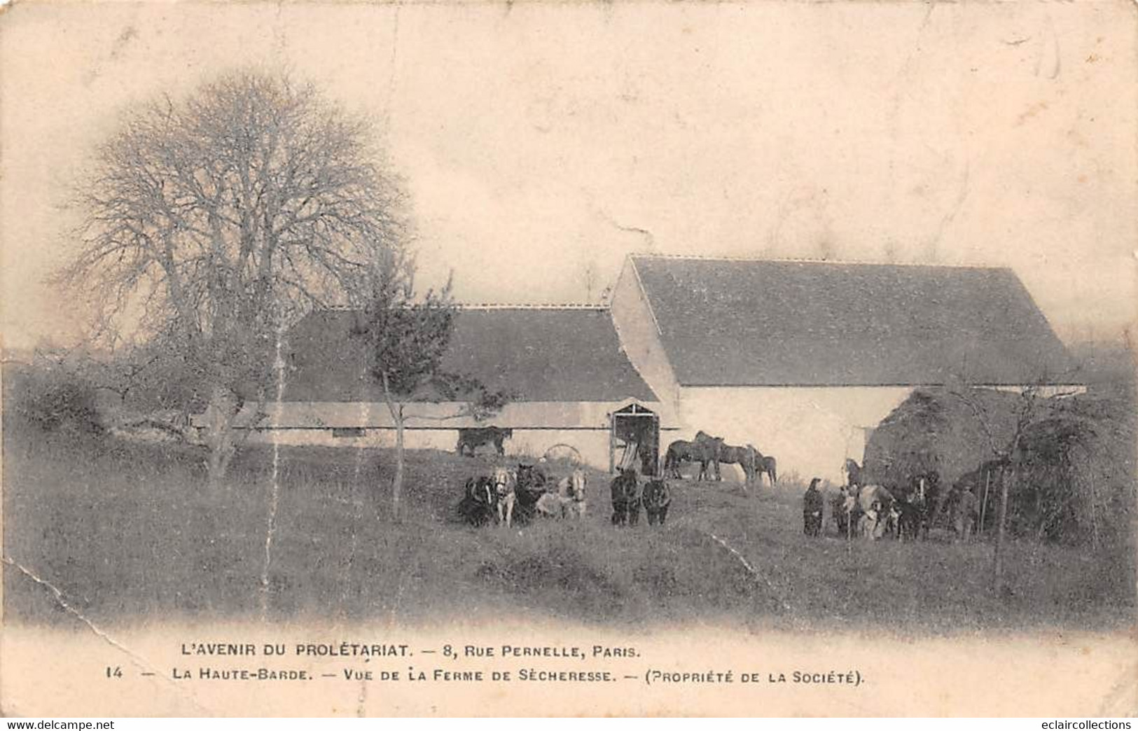 Beaumont  La Ronce    37    Place De La Mairie. On  Joint Une Carte De L'Avenir Du Prolétariat (abimée)    (voir Scan) - Beaumont-la-Ronce