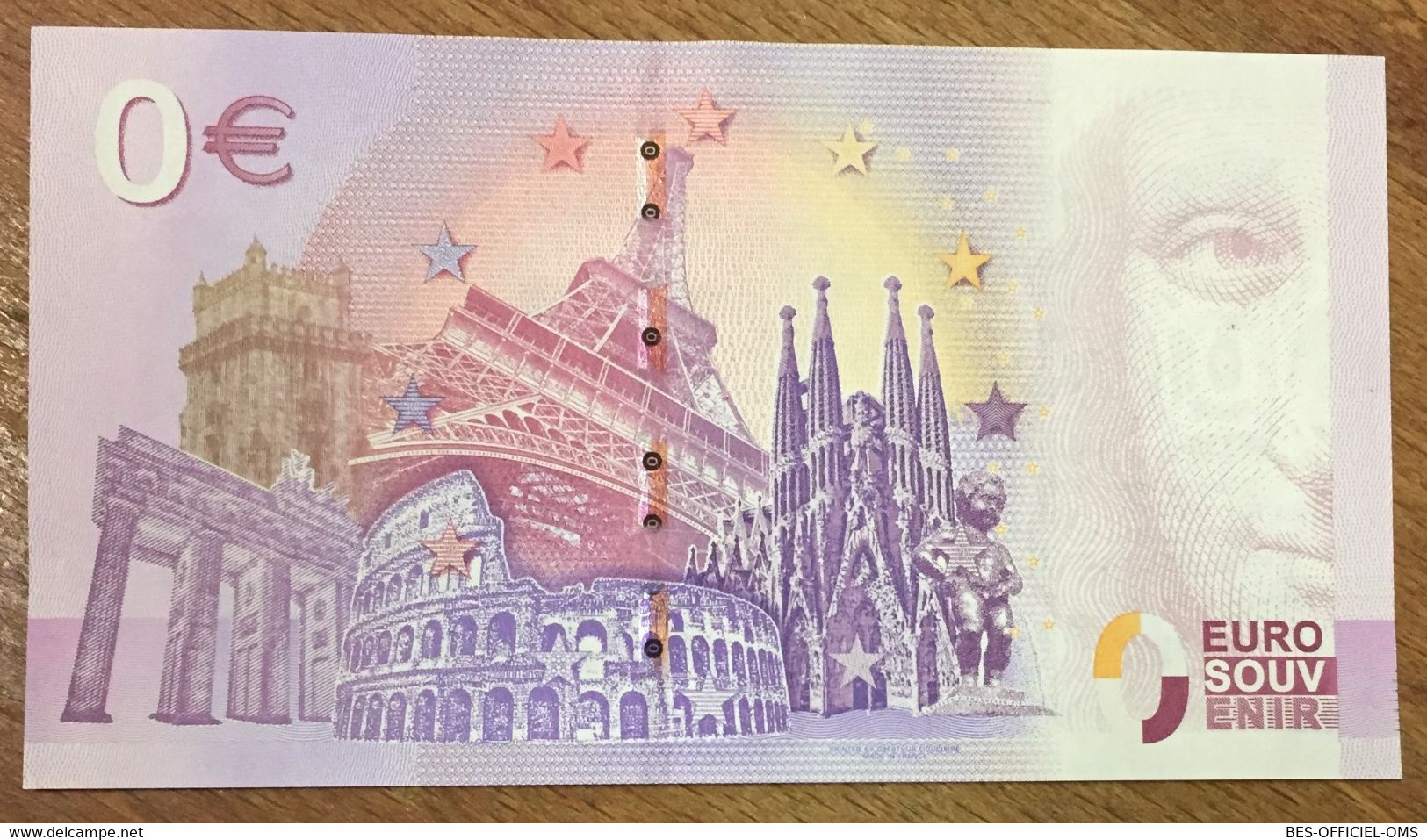 2020 BILLET 0 EURO SOUVENIR DPT68 HUNAWIHR NATUROPARC RATON LAVEUR AVEC TAMPON ZERO 0 EURO SCHEIN PAPER MONEY BANKNOTE - Private Proofs / Unofficial