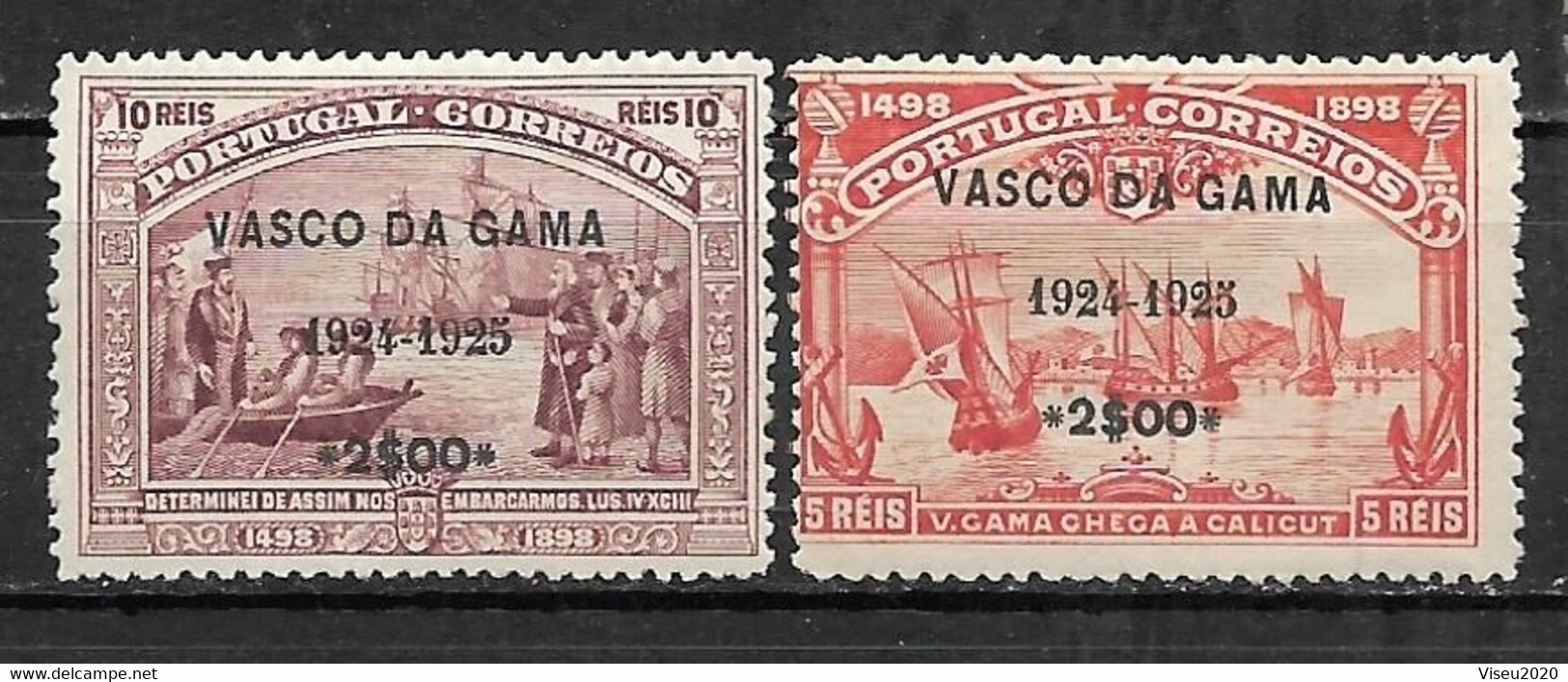 Portugal 1924 - VINHETAS - Vasco Da Gama - Set Completo - Neufs