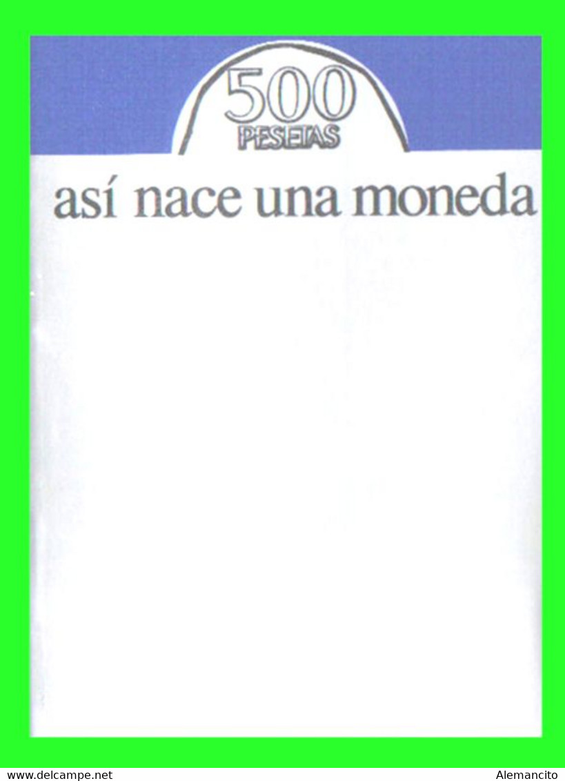 ESPAÑA 500 PESETAS PRUEBA DE LA CASA NACIONAL DE MONEDA Y TIMBRE DE ESPAÑA ESTUCHE - PRUEBAS CON MOTIVO DEL XXV ANIVERSA - 500 Pesetas