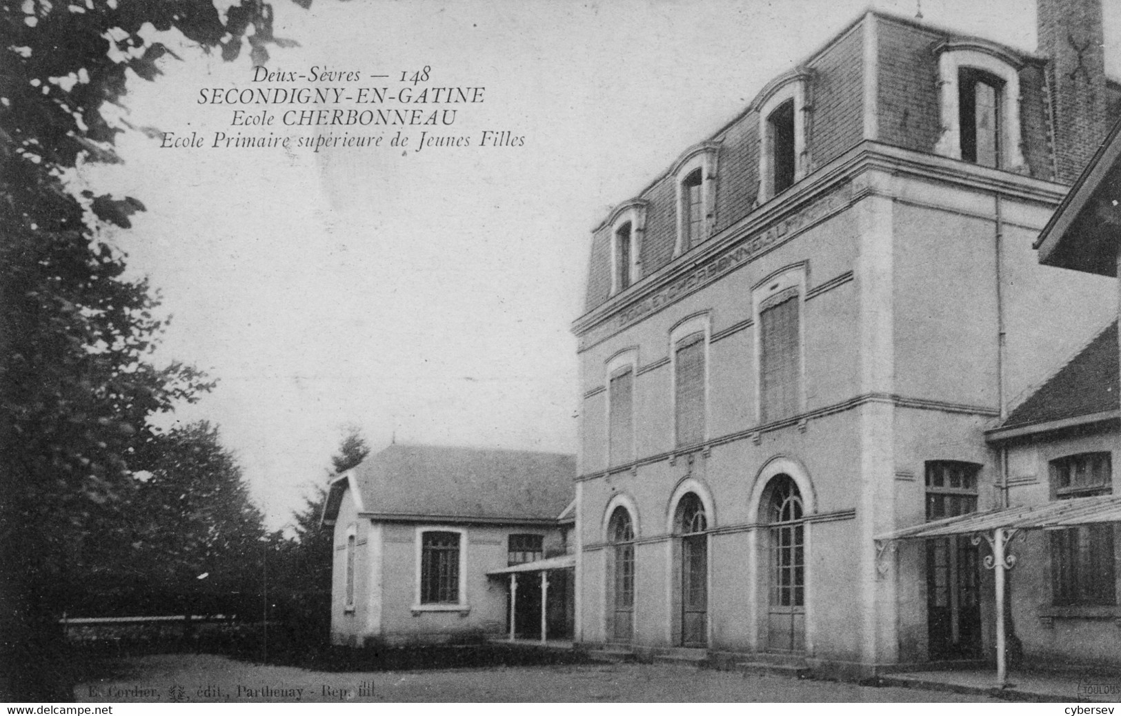 SECONDIGNY-EN-GATINE - Ecole Cherbonneau - Ecole Supérieure De Jeunes Filles - Secondigny