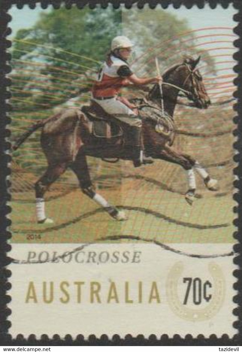 AUSTRALIA - USED 2014 70c Equestrian Events - Polocross - Horse - Used Stamps