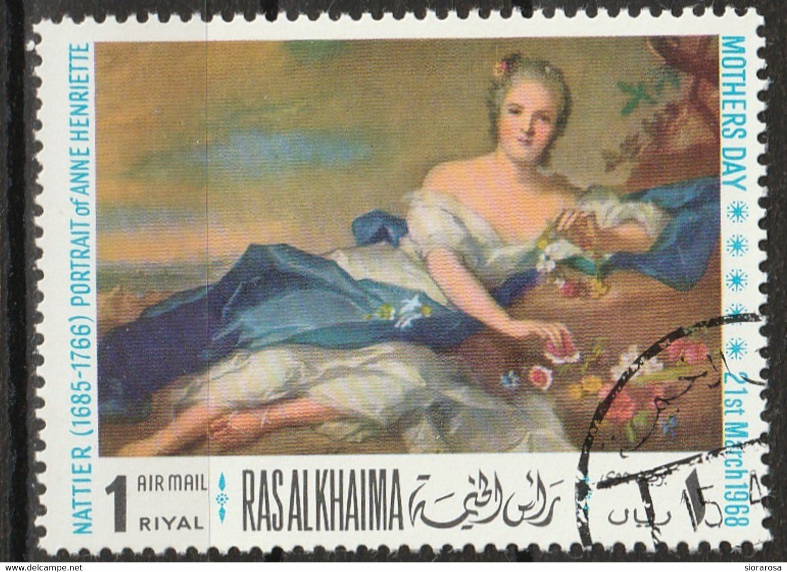 Ras Al-Khaimah 1968 - Anne-Henriette De France; By Jean-Marc Nattier (1685-1766) - Moederdag