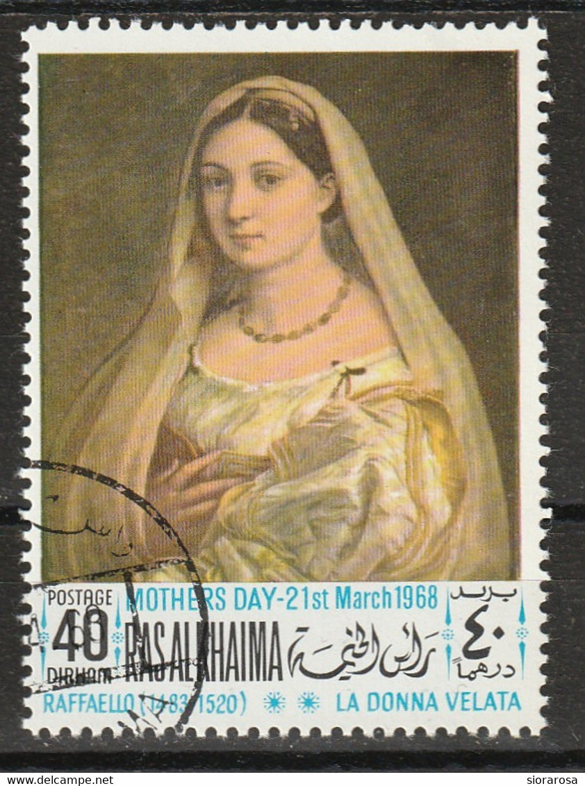 Ras Al-Khaimah 1968 - La Donna Velata; By Raffaello (1483-1520) - Muttertag