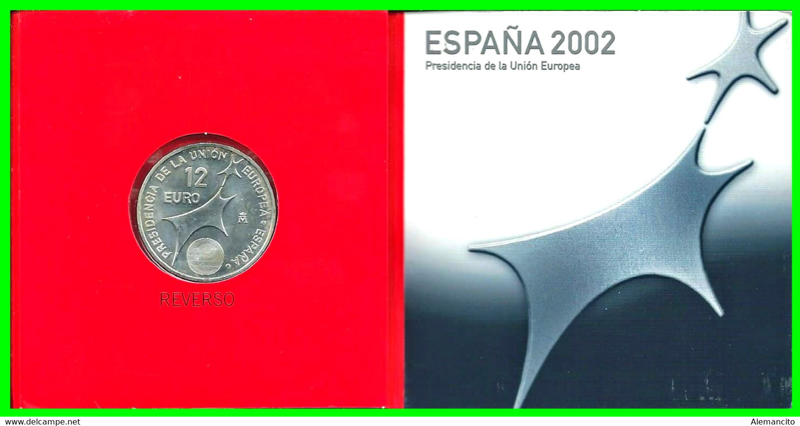 CARTERA OFICIAL EUROSET 12 EUROS ESPAÑA 2002. ANVERSO LOS REYES DON JUAN CARLOS Y DOÑA SOFÍA; - Mint Sets & Proof Sets