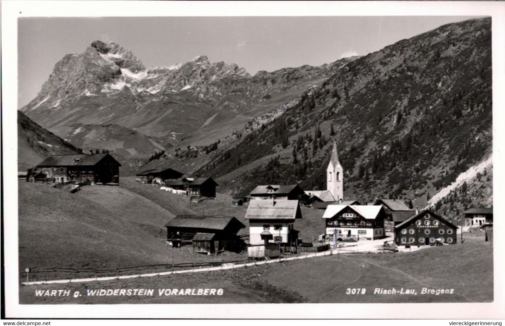 ! S/w Ansichtskarte Warth, Vorarlberg, Österreich - Warth