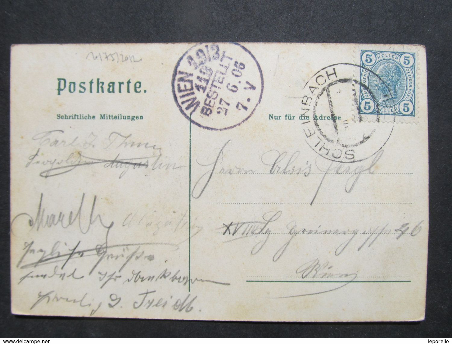 AK UNTEROLBERNDORF Kreuttal B. Mistelbach 1906 ///  D*50807 - Mistelbach