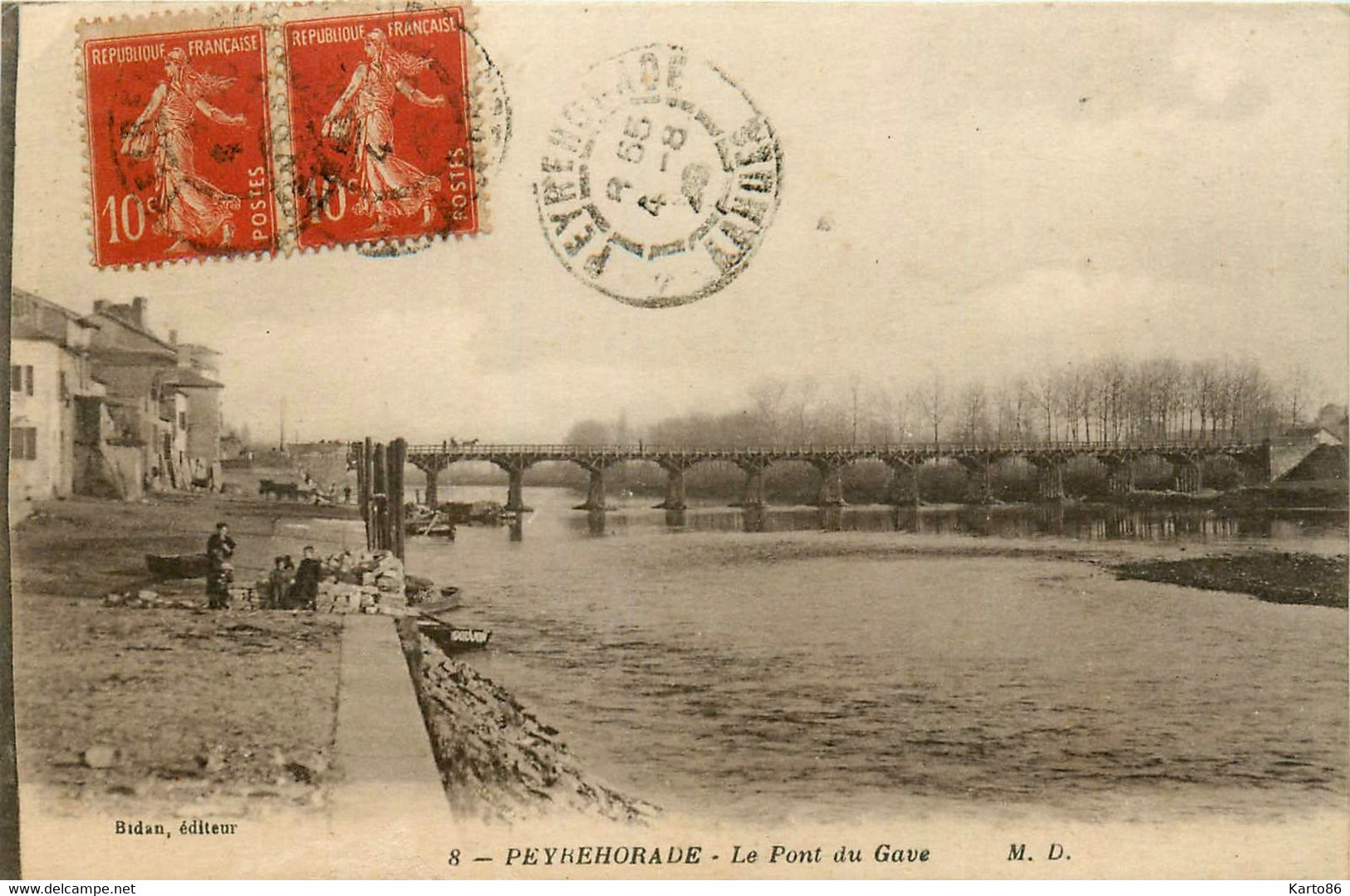 Peyrehorade * Vue Sur Le Pont De Gave * Les Quais - Peyrehorade