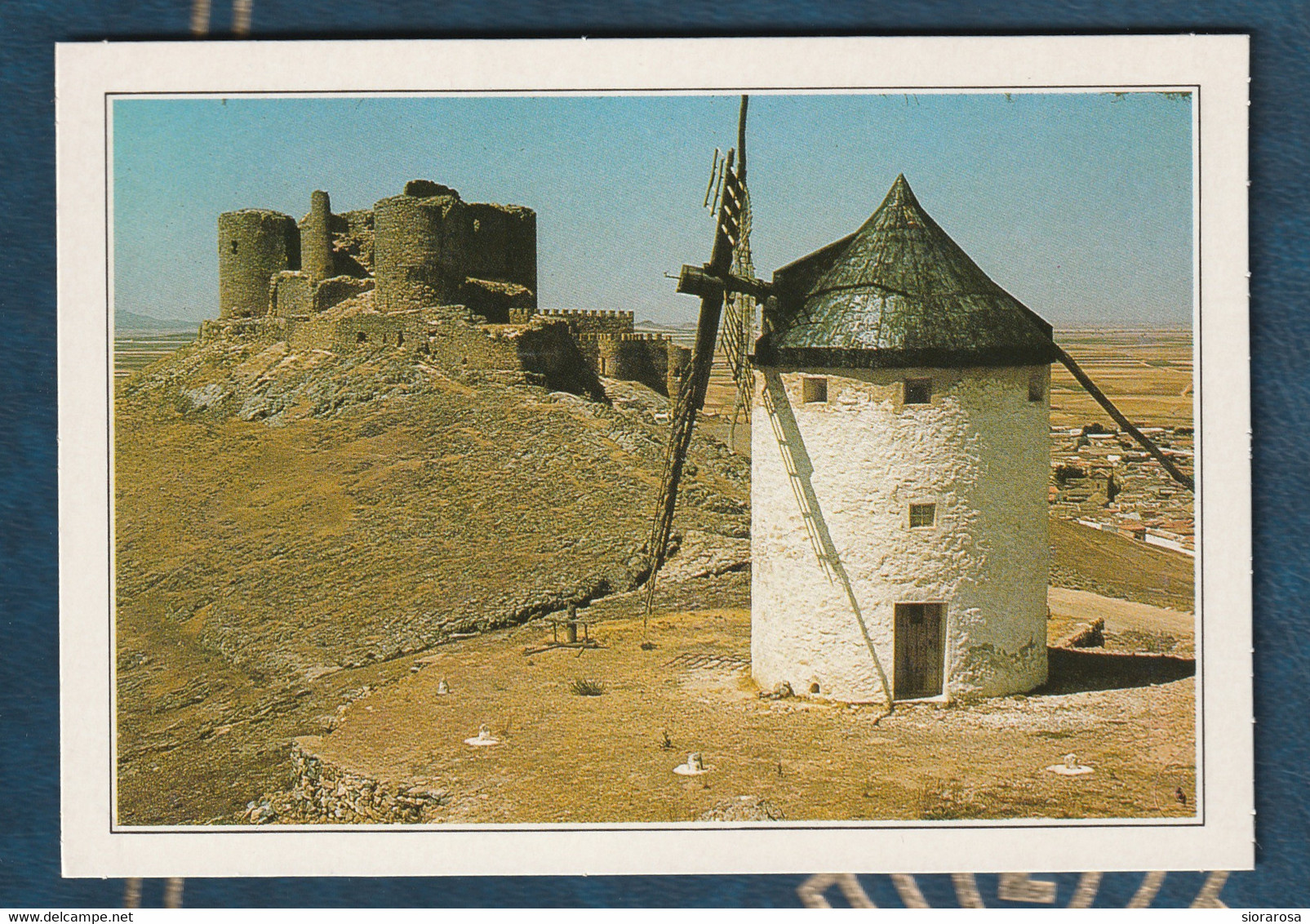 Cartolina Souvenier - La Mancha - Mulino A Consuegra - Autres & Non Classés