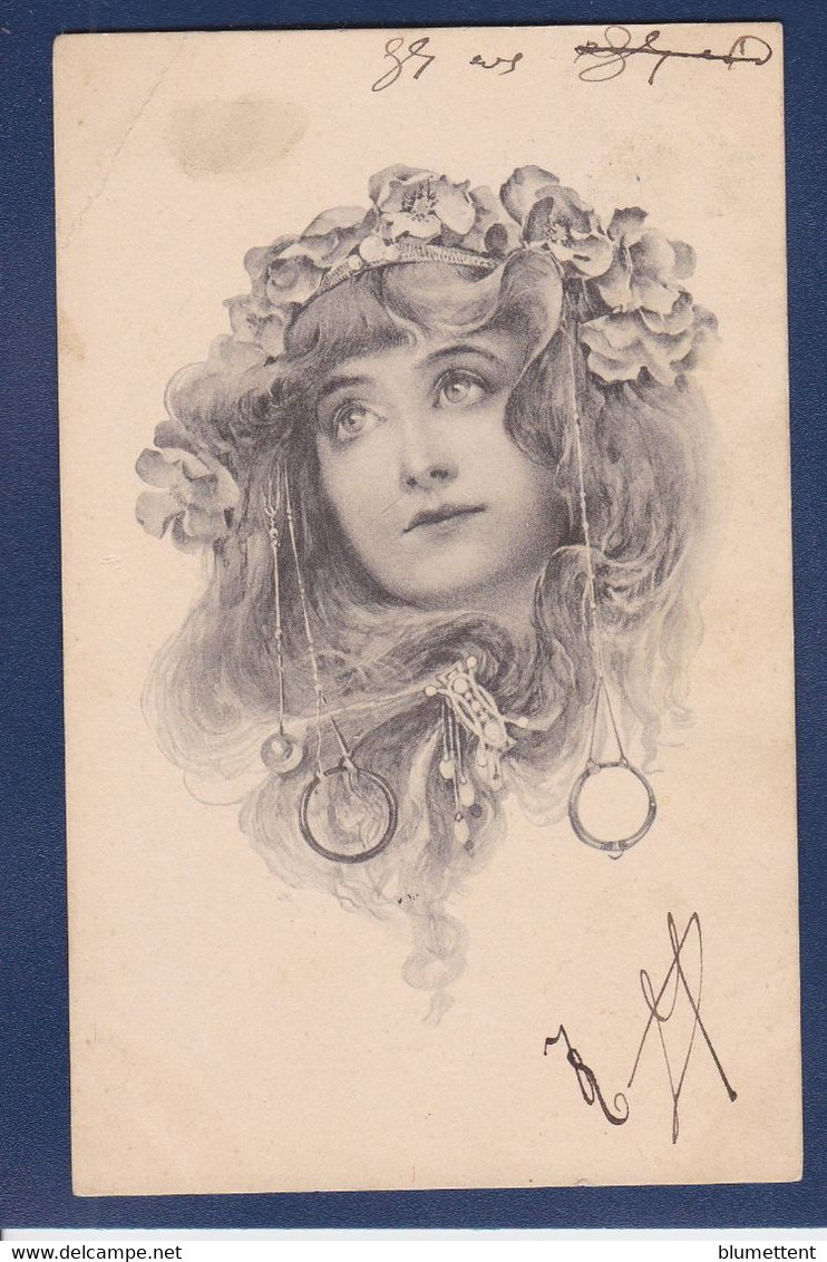 CPA MM Vienne Sans Numéro Femme Women Woman Glamour Viennoise Art Nouveau Circulé - Vienne