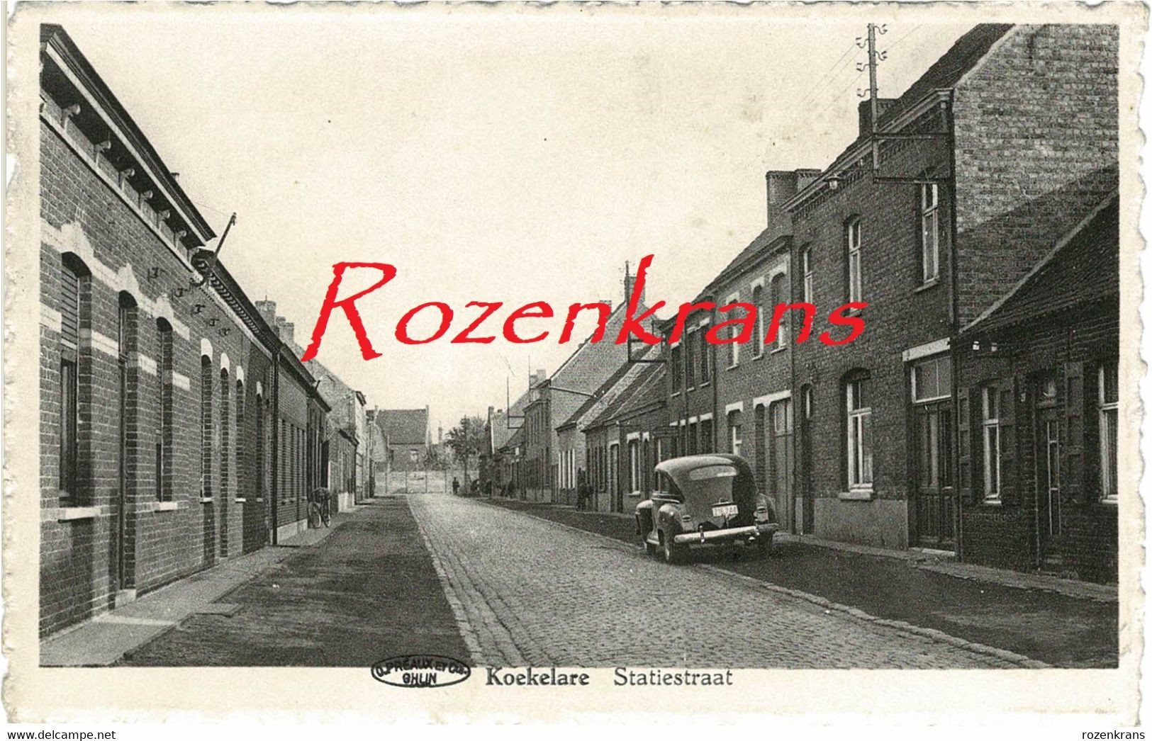 Koekelare Statiestraat Old Car Oude Auto Oldtimer ZELDZAAM (In Zeer Goede Staat) - Koekelare