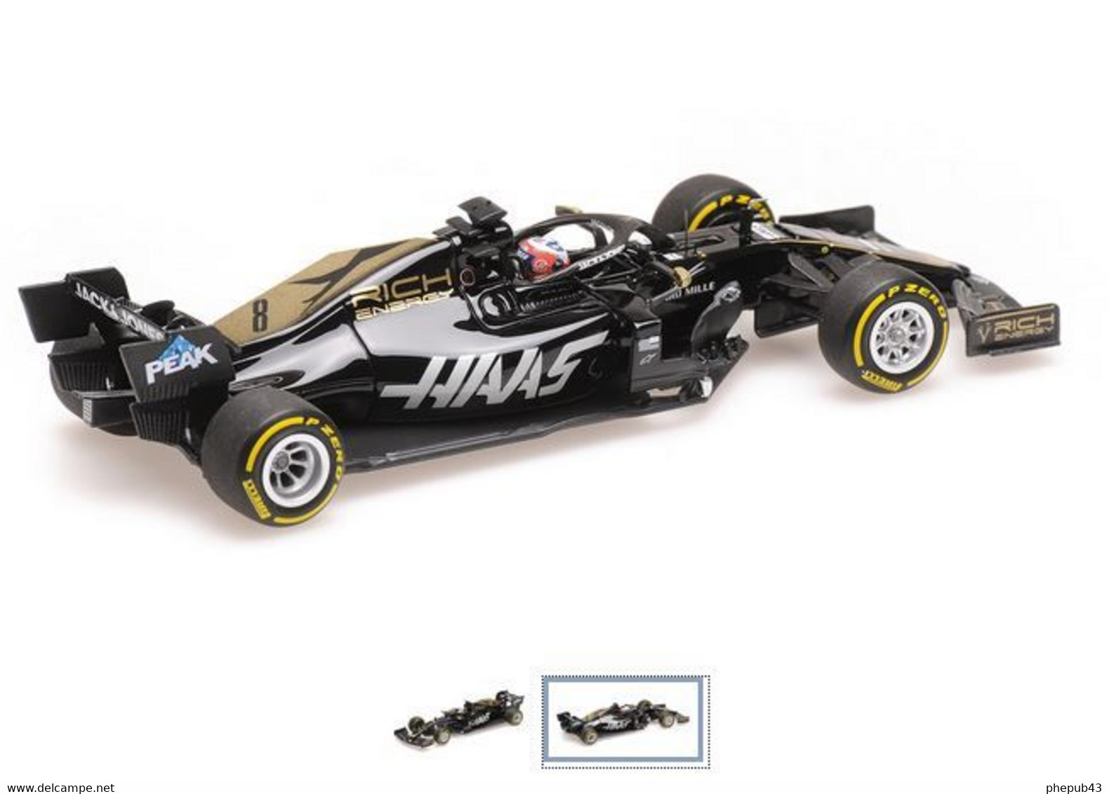 Haas F1 Ferrari VF-19 – Rich Energy - Romain Grosjean - FI 2019 #8 - Minichamps - Minichamps